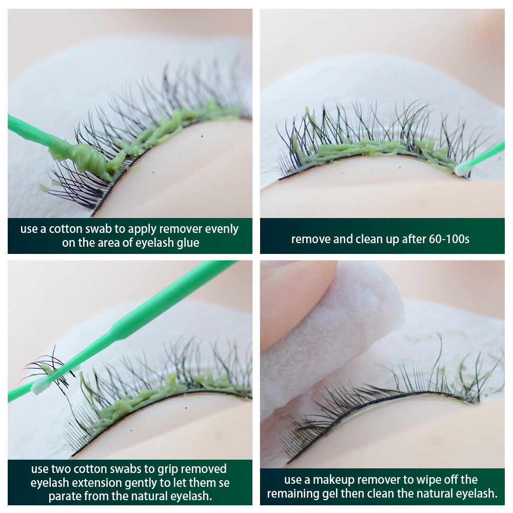 NAGARAKKU Professional False Eyelash Glue Remover Eyelash Extensions Tool Cream Fragrancy Smell Glue Remover Jelly remover