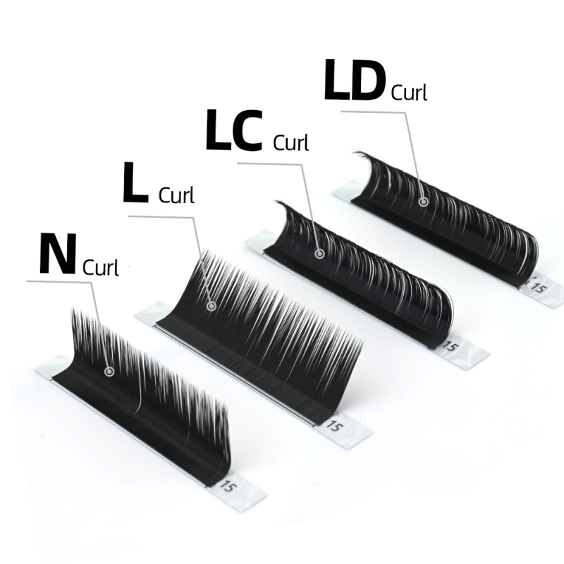 NAGARAKU Mix 7-15mm 16 Lines L N LC LD Curls Eyelash Extension Super Soft Natural Individual Eyelashes High Quality Premium Lashes