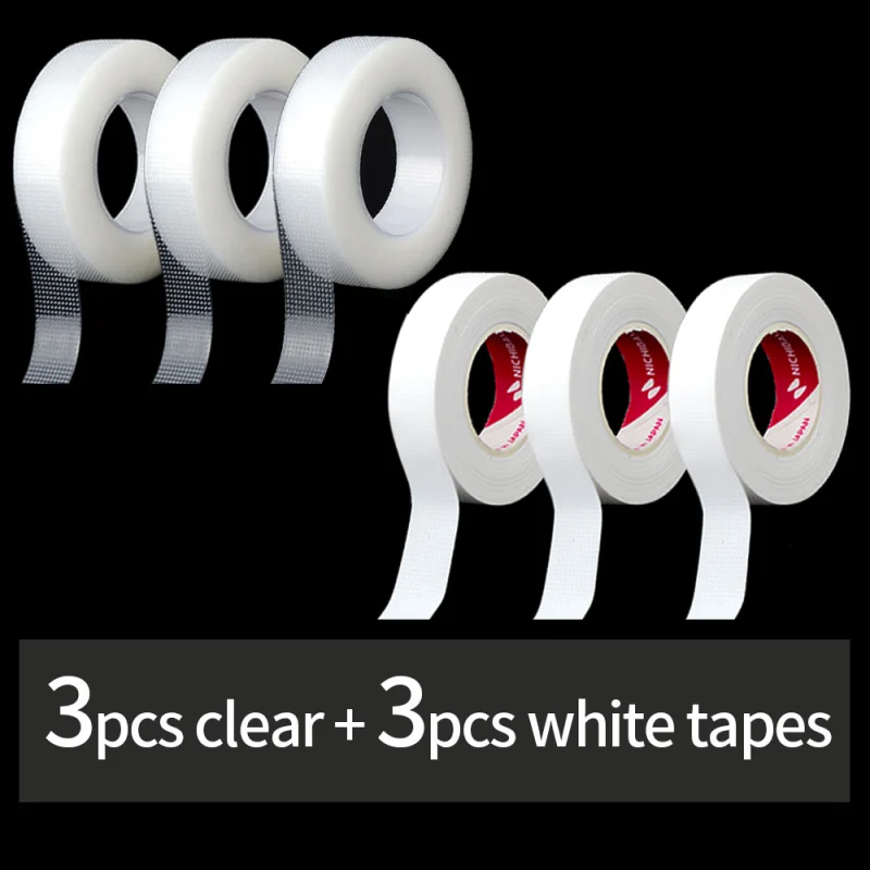 NAGARAKU Eyelash Extension Tape Makeup 6 PCs Breathable Anti-allergy Easy to Tear Micropore Tape Professional Lashes Tape