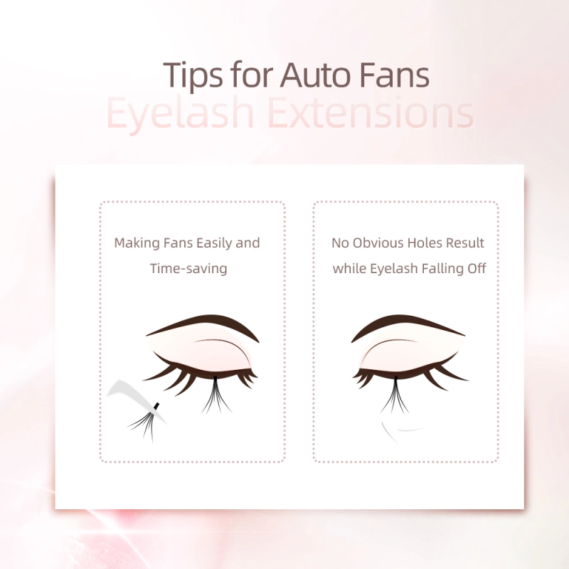 NAGARAKU Bloom Eyelash Auto Fans Eyelash Easy Fanning Lashes Auto Fan  Russian Volume Lashes Magnetic Camellia,Auto-fans Eyelashes