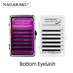 NAGARAKU Classic Ellipse Bottom Eyelash Extension Premium High Quality Eyelash Extension