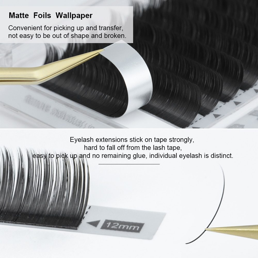 NAGARAKU 5 Trays Lot Flat Ellipse Eyelashes Split Tips Shaped Soft Natural Light Magnetic Lashes Matte color Gray Eyelash