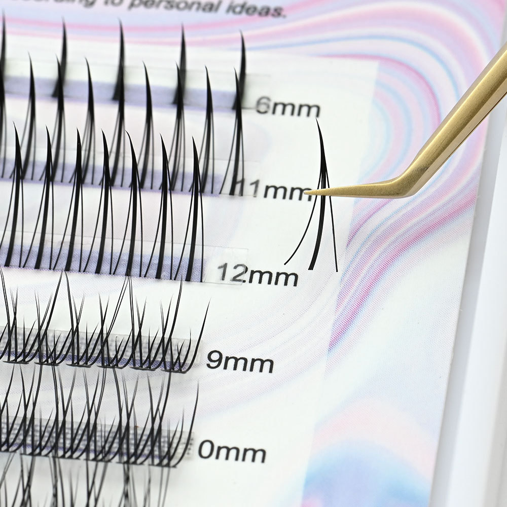 NAGARAKU Spikes A Shape Fish Tail False Eyelash Fairy Extension Pre-made Fans  Bottom Lower Lashes