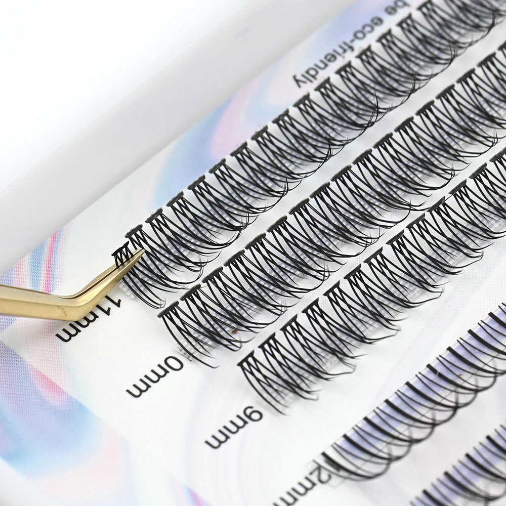NAGARAKU Spikes A Shape Fish Tail False Eyelash Fairy Extension Pre-made Fans  Bottom Lower Lashes