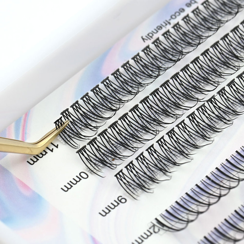 NAGARAKU Spikes A Shape Fish Tail False Eyelash Fairy Extension Pre-made Fans  Bottom Lower Lashes