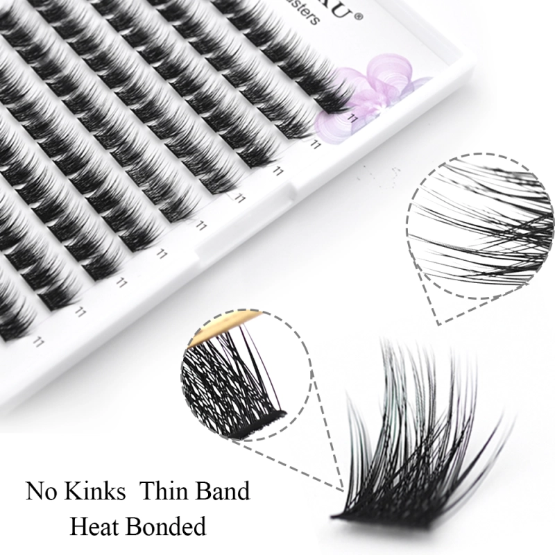 NAGARAKU T50 Cluster Eyelashes  Dovetail Segmented Lashes Volume Natural Lighter Bundles Makeup Tools