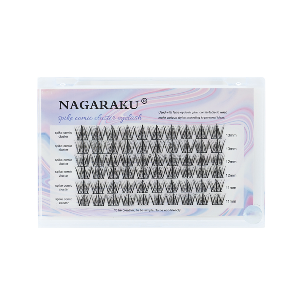 NAGARAKU Bonded Cluster Lashes Makeup Tools Self Grafting Eyelashes DIY Spike Comic Eyelashes