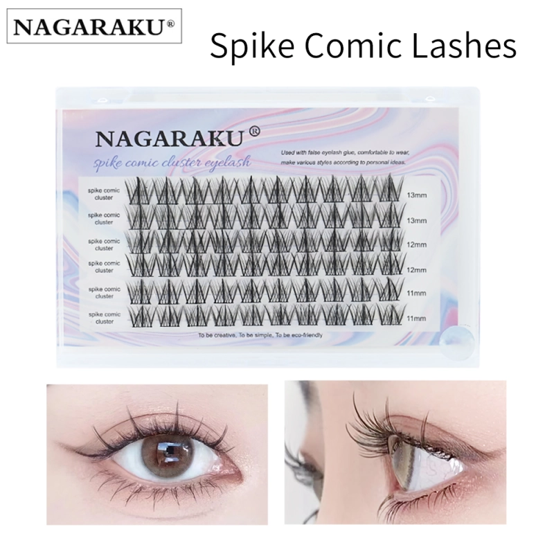 NAGARAKU Bonded Cluster Lashes Makeup Tools Self Grafting Eyelashes DIY Spike Comic Eyelashes