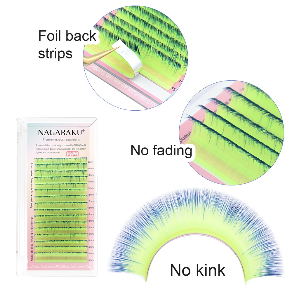 NAGARAKU Colorful Easy Fanning Eyelash Extension