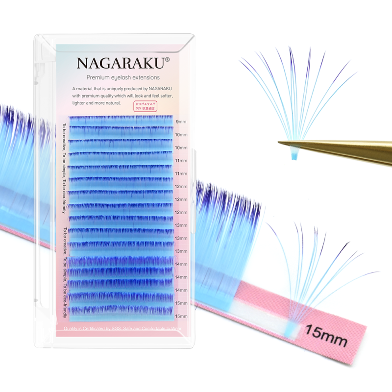 NAGARAKU Colorful Easy Fanning Eyelash Extension