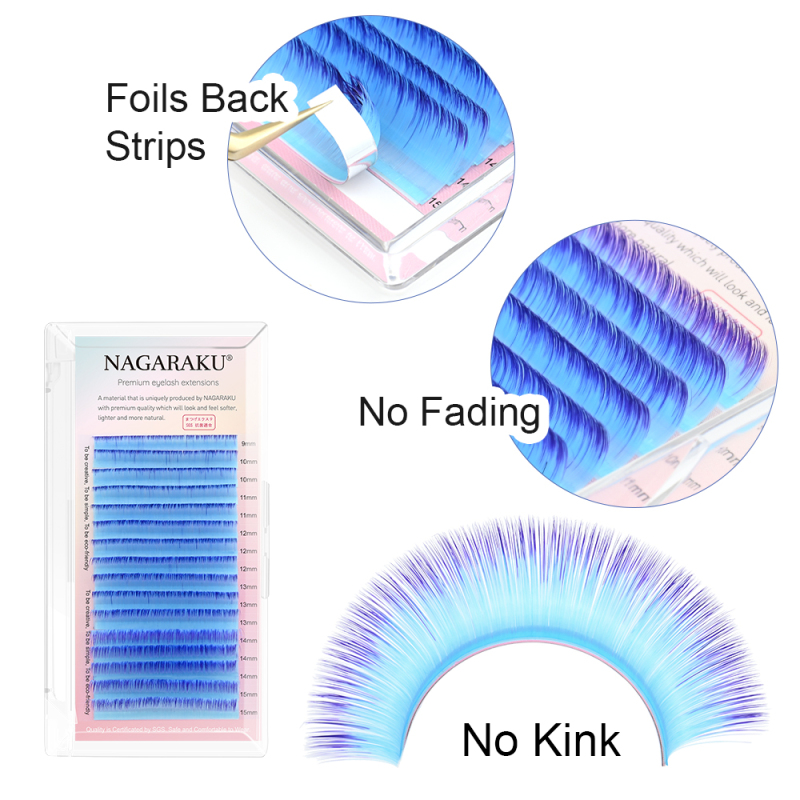 NAGARAKU Colorful Easy Fanning Eyelash Extension