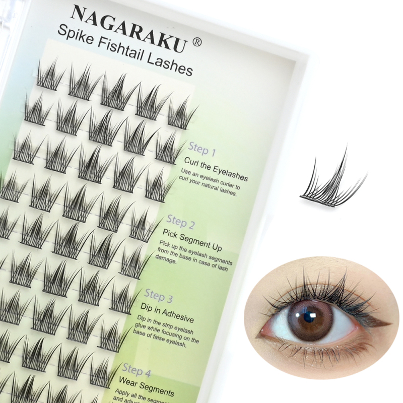 NAGARAKU Spike Fishtail Lashes DIY Lashes Self-grafting Eyelashes