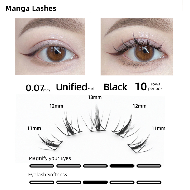 NAGARAKU Manga Lashes DIY Lashes Self-grafting Eyelashes DIY Lashes