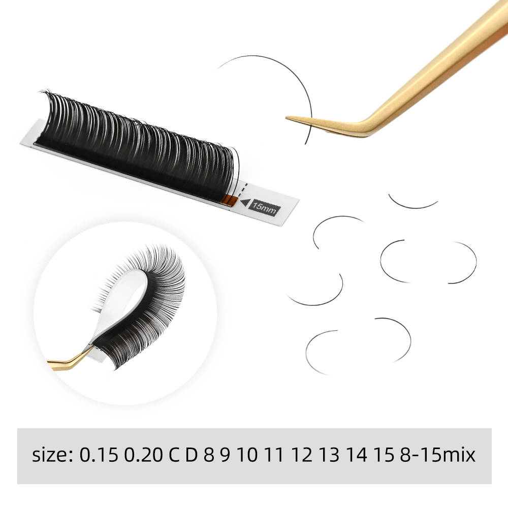 Split Lashes NAGARAKU Grey Black Brown Color Split Tips Ellipse Eyelashes,Ellipse ...