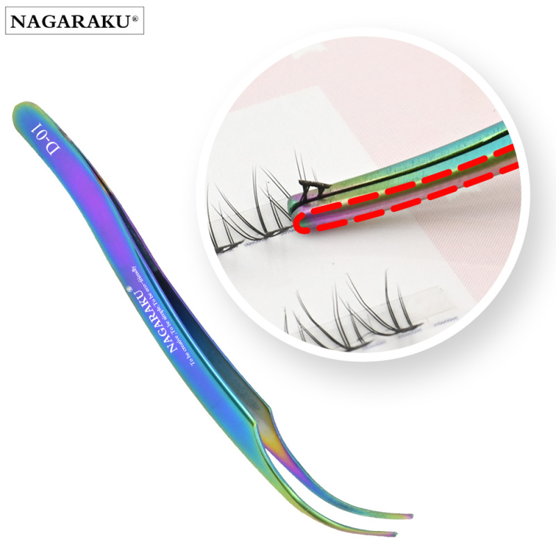 NAGARAKU Tweezers for Self-grafting Makeuo Tweezers D-01