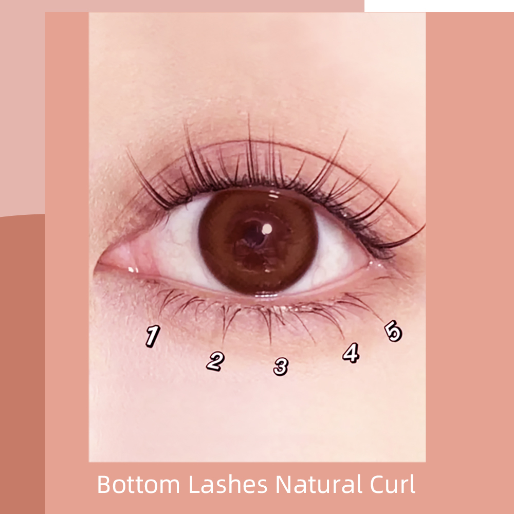 NAGARAKU V-shaped Bottom Eyelash Extension Mix 5-7mm 6 Lines per Tray