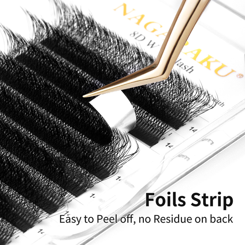 NAGARAKU 8D W Eyelash Extension 12 Lines Black Color