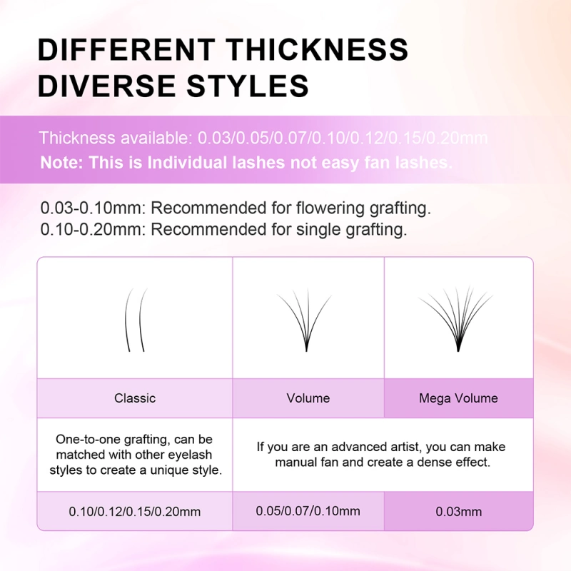 NAGARAKU Individual Eyelash Mix 7-15mm 16 Lines Eyelash Extension High Quality Super Soft Natural Classical Lashes