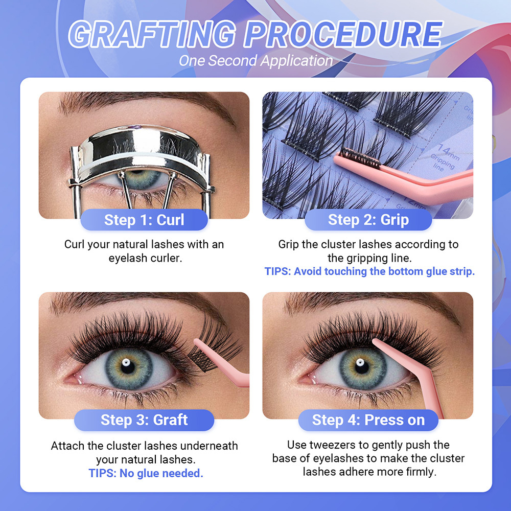 NAGARAKU DIY Lashes Self Adhesive NO Glue Needed