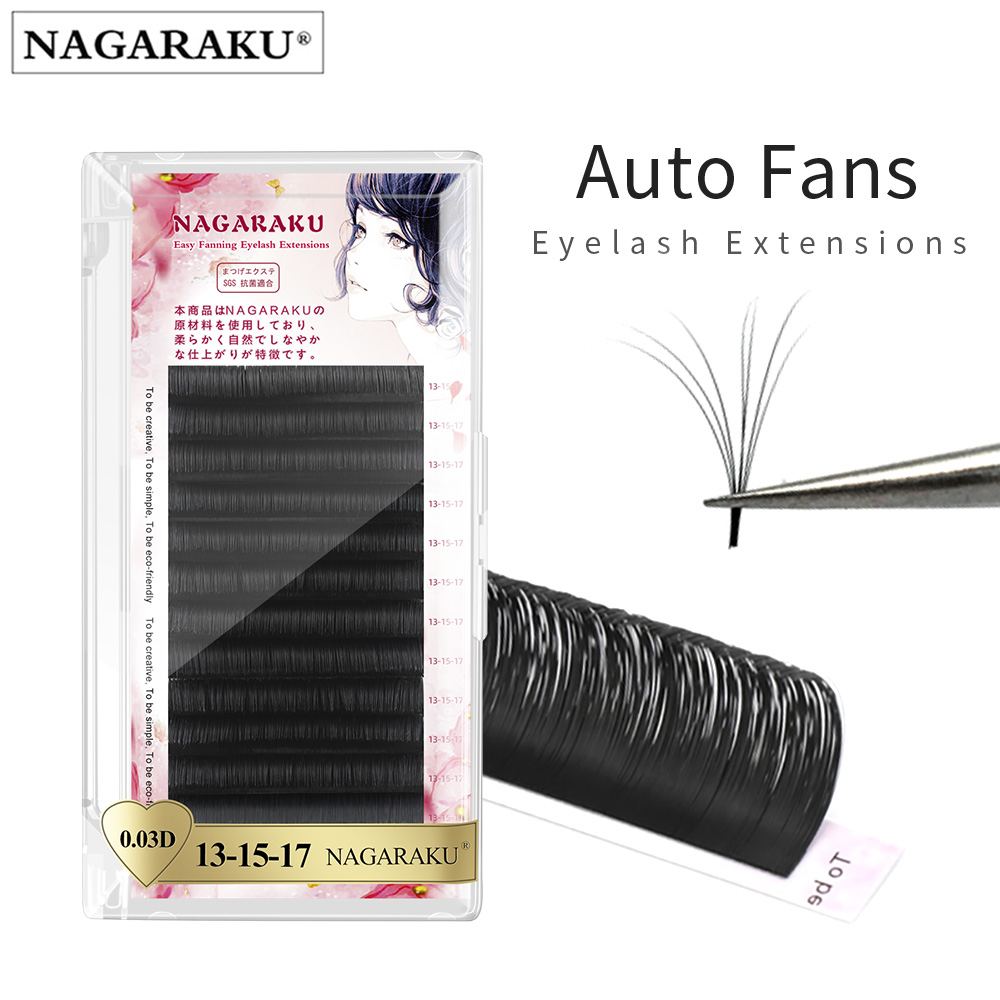 NAGARAKU Bloom Lashes Autofans Eyelash Extension,Auto-fans Eyelashes