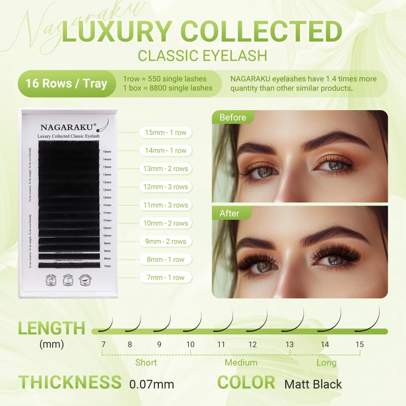 NAGARAKU  Luxury Collected Classic Individual Lashes