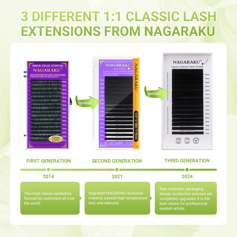 NAGARAKU  Luxury Collected Classic Individual Lashes