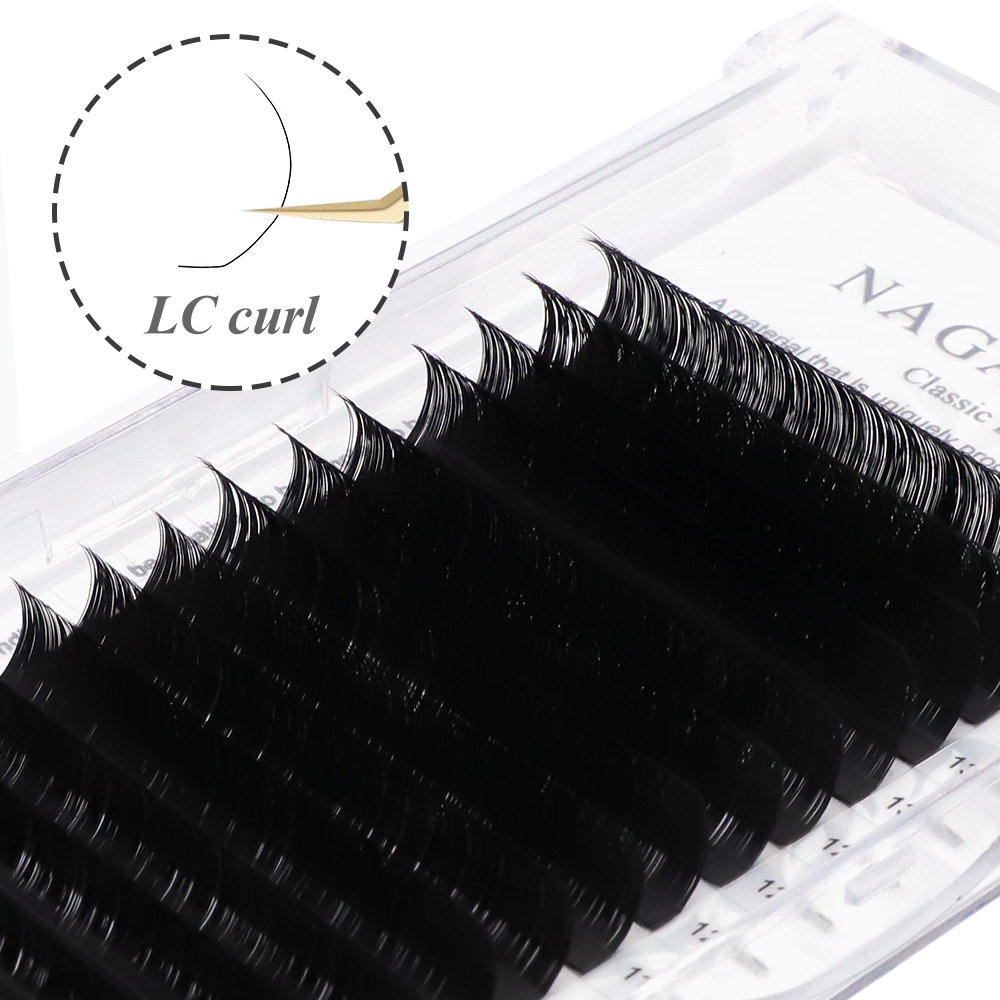 NAGARAKU Special Curl Eyelash Extension N L LC LD Curls Black 16 Lines per Tray