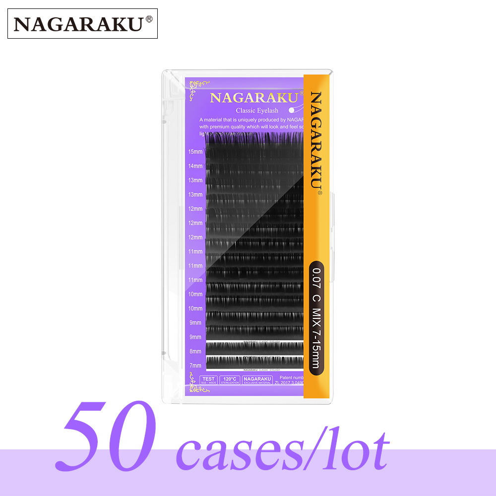 NAGARAKU Classic Individual Eyelash Extension 50 Pieces Lot