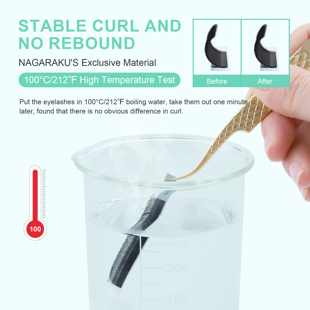 NAGARAKU 3D W Eyelash Extension 54 Lines Big Capacity