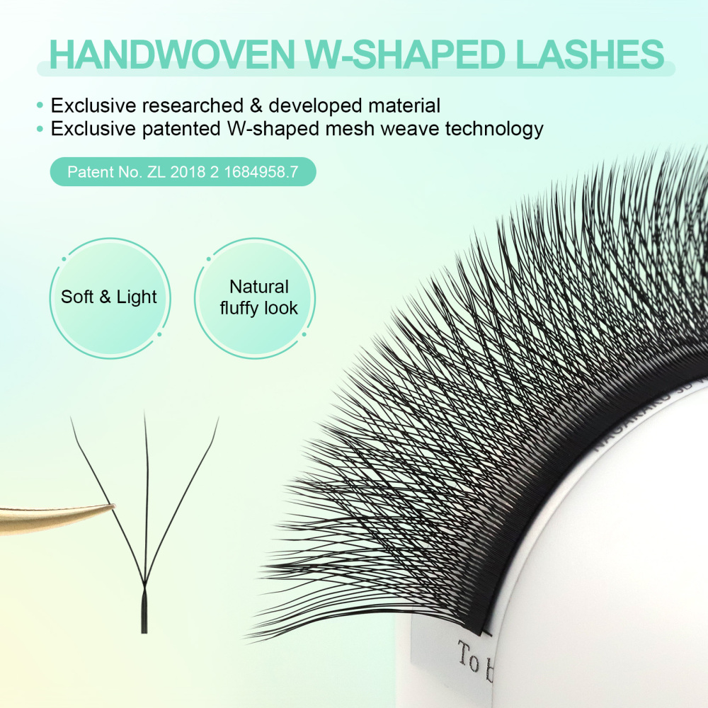 NAGARAKU 3D W Eyelash Extension 54 Lines Big Capacity