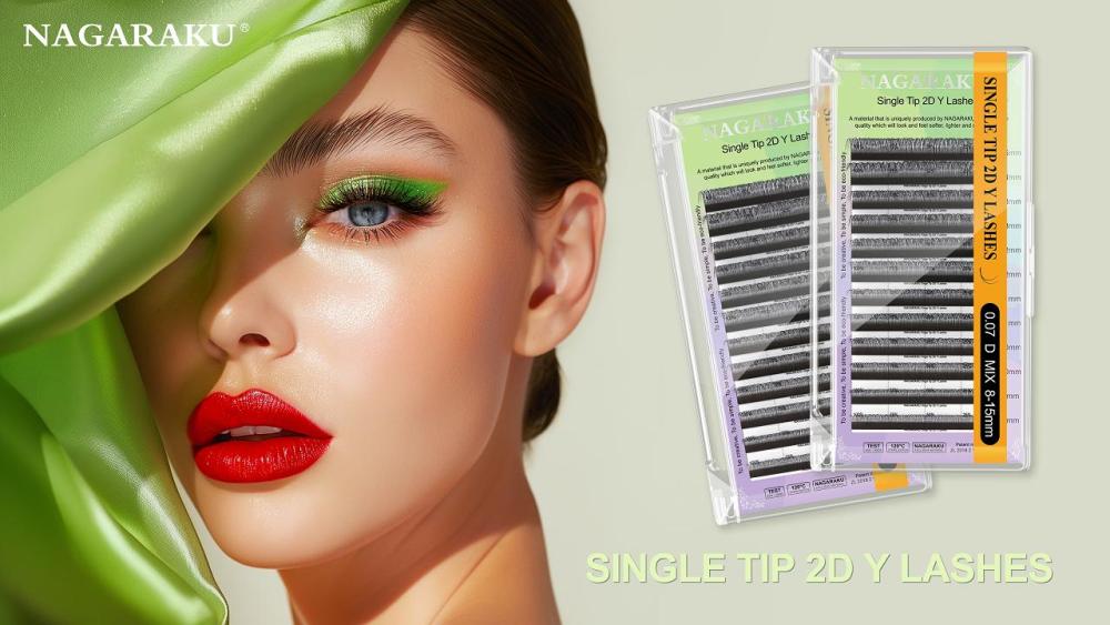 NAGARAKU Single Tips 2D Y Eyelash Extension