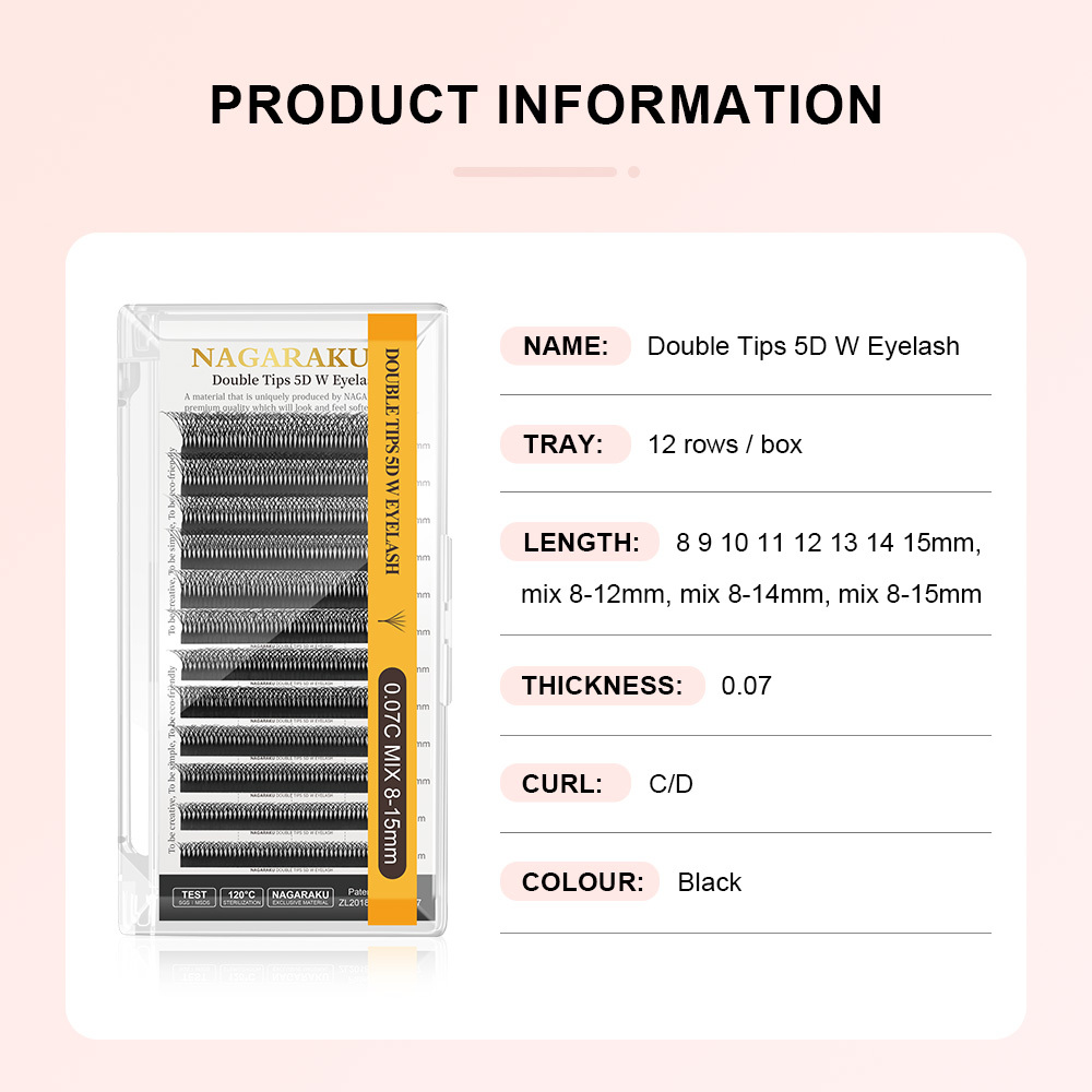 NAGARAKU Double Tips 5D W Eyelash Extension