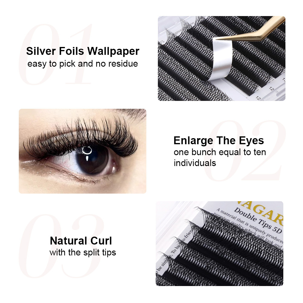 NAGARAKU Double Tips 5D W Eyelash Extension