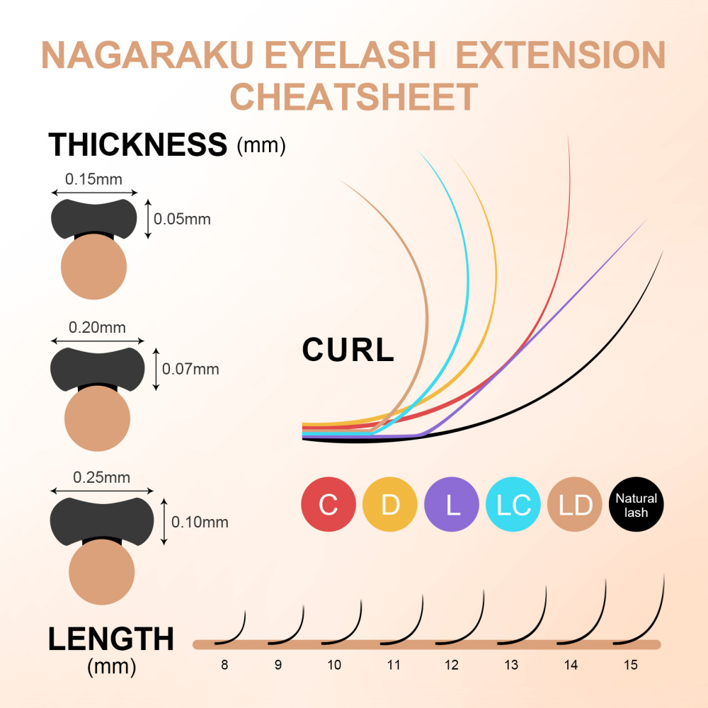 NAGARAKU Flat Ellipse Eyelashes Maquiagem Split Tips Ellipse Shaped Natural Light Magnetic Ellipse Lashes Matte Color Flat