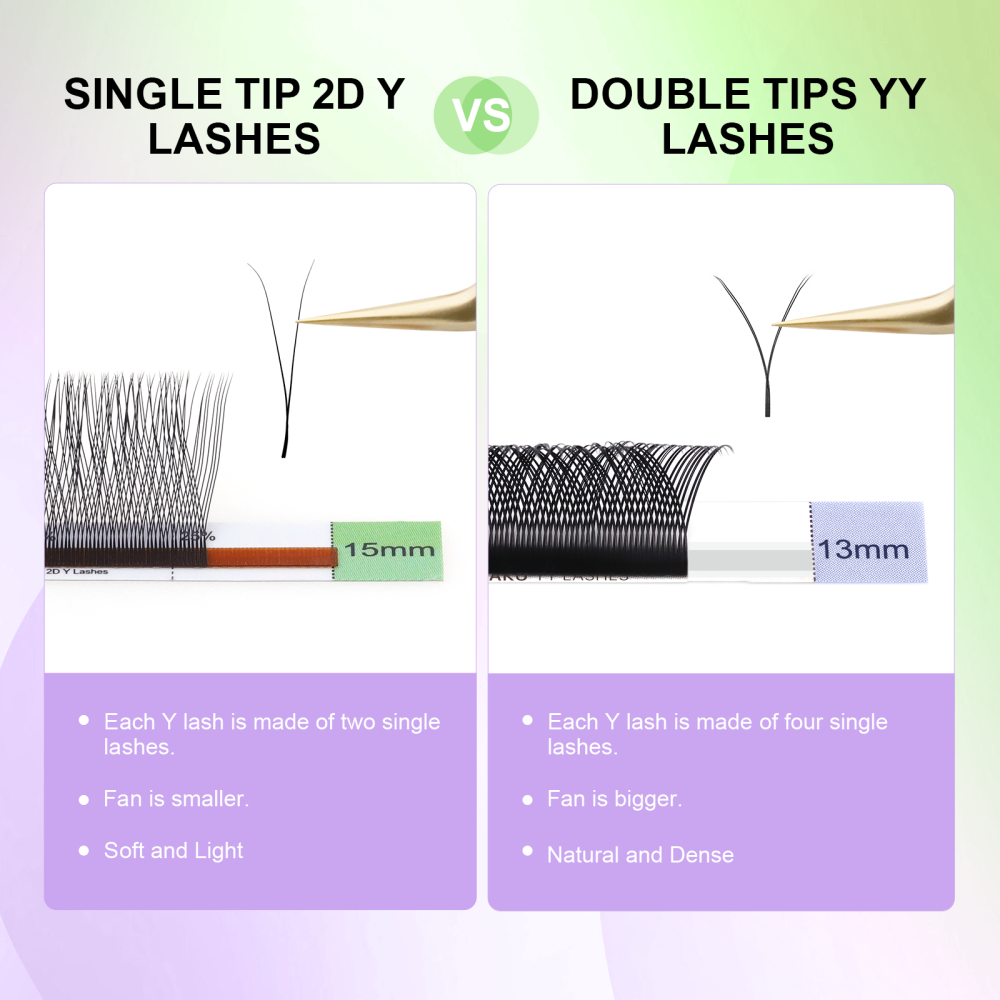 NAGARAKU Single Tip 2D Y Eyelash Extension