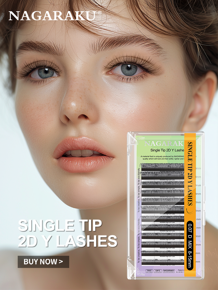 NAGARAKU Single Tip 2D Y Eyelash Extension