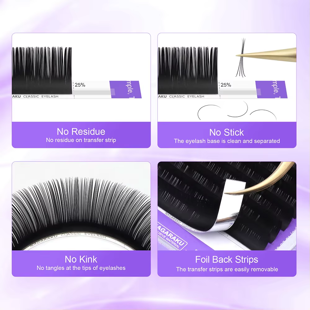 NAGARAKU Fast Shipping 50 Cases Classic Individual Eyelash Extension