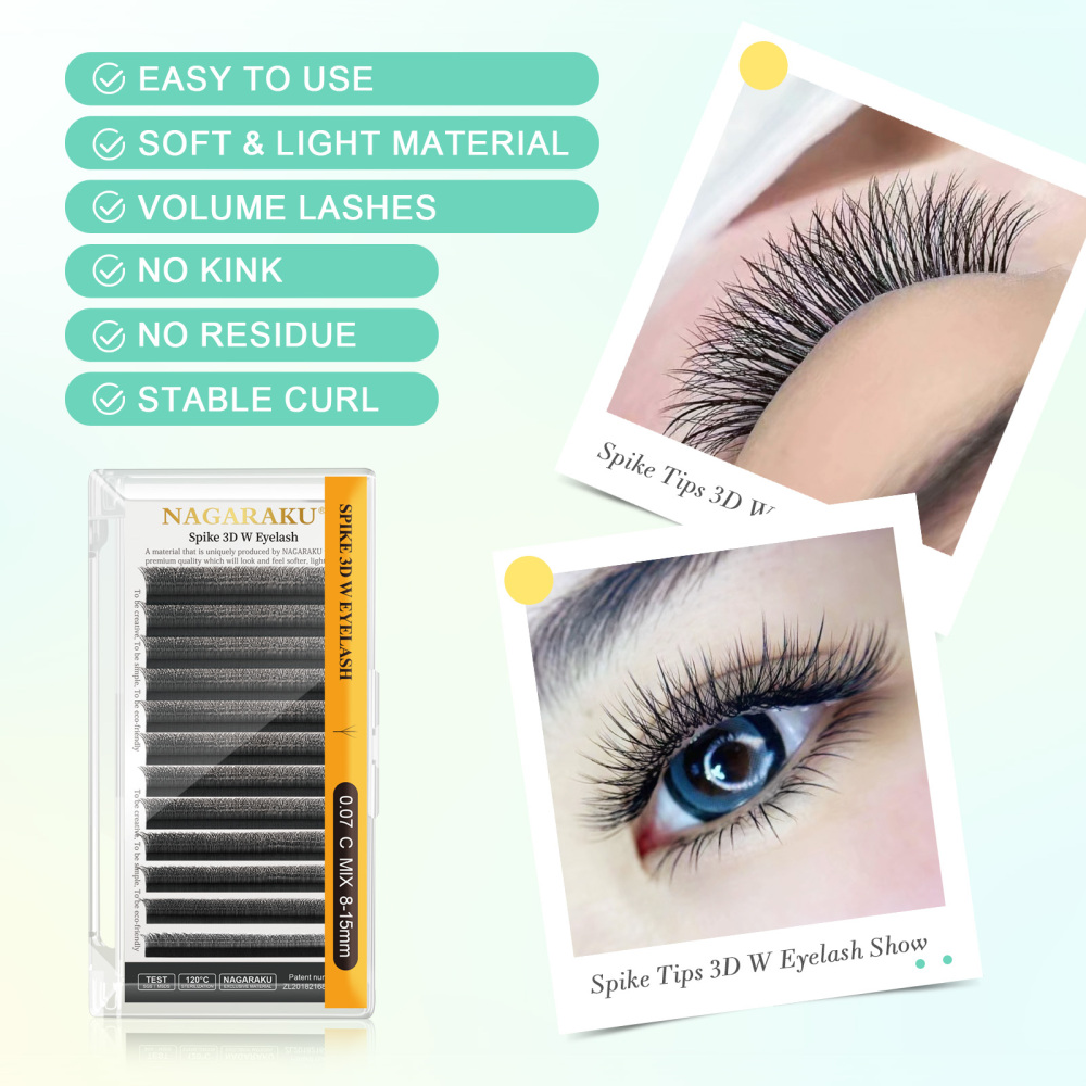 NAGARAKU Spike 3D W Eyelash Extension