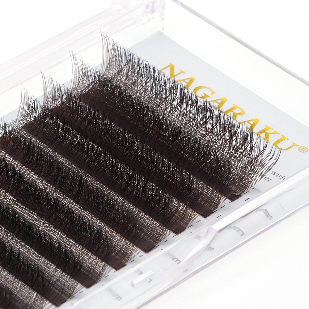 NAGARAKU Brown Color 3D W Eyelash Extension