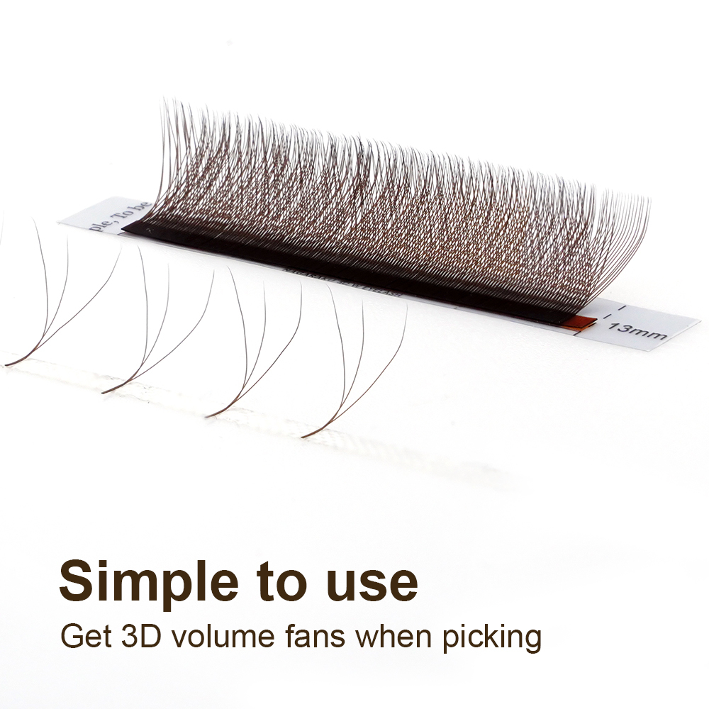 NAGARAKU Brown Color 3D W Eyelash Extension