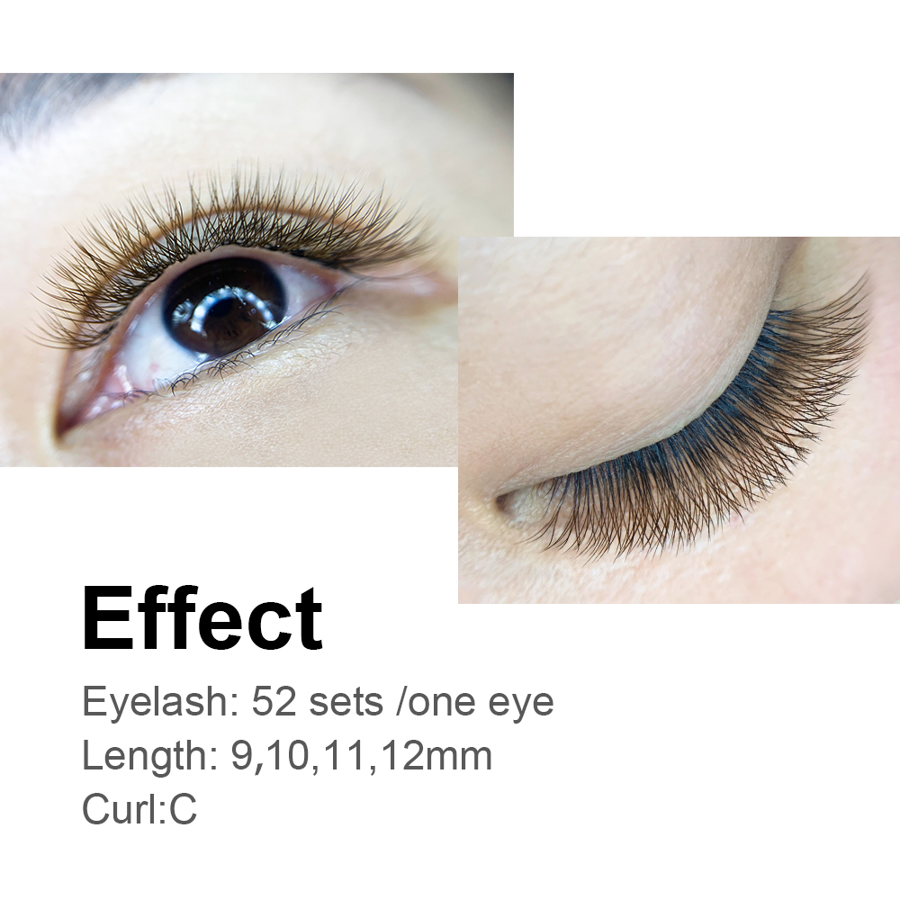 NAGARAKU Brown Color 3D W Eyelash Extension
