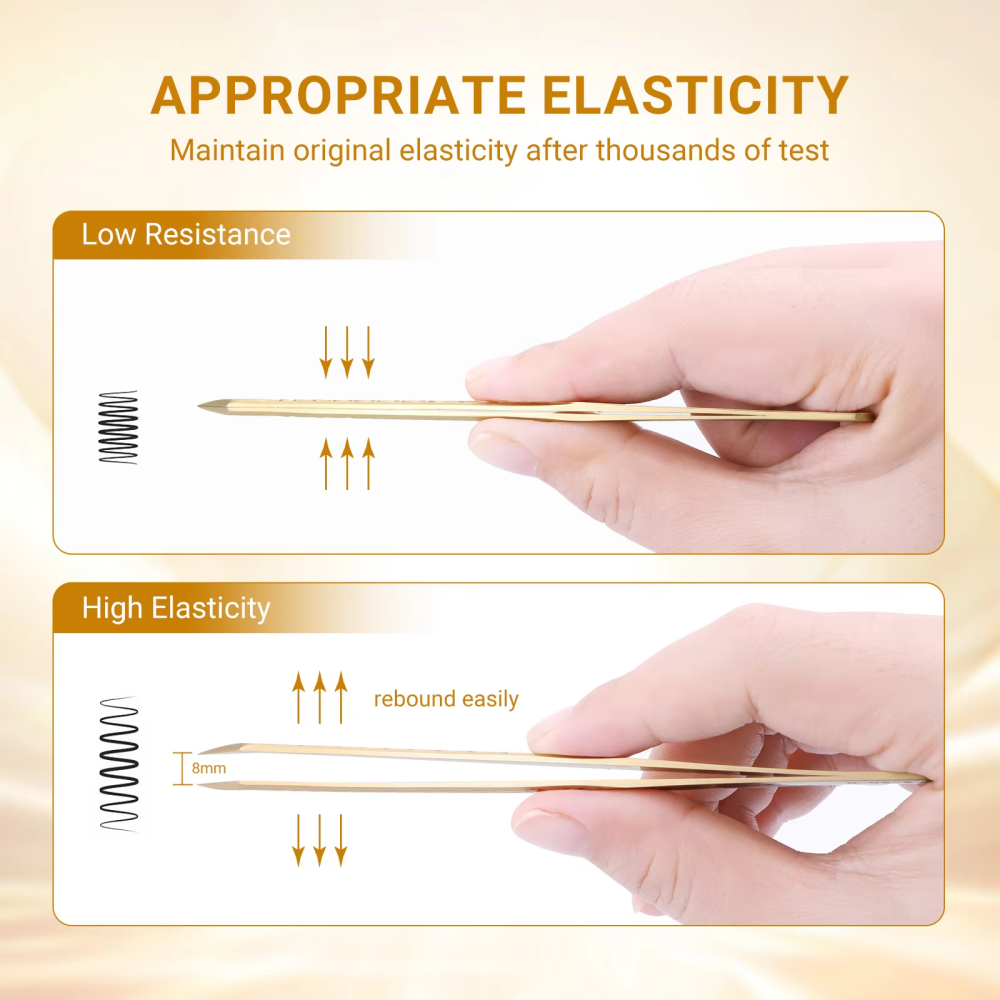 NAGARAKU Precision Fiber Tip Tweezers for Eyelash Extensions