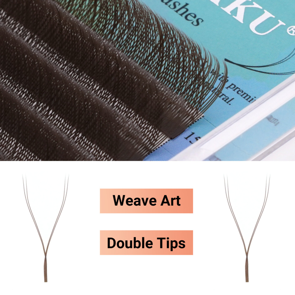 NAGARAKU Brown 2D YY Eyelash Extension