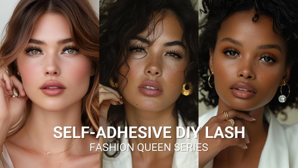 NAGARAKU DIY Grafting Lashes NO Glue Needed + Tweezer ESD-15 Combo