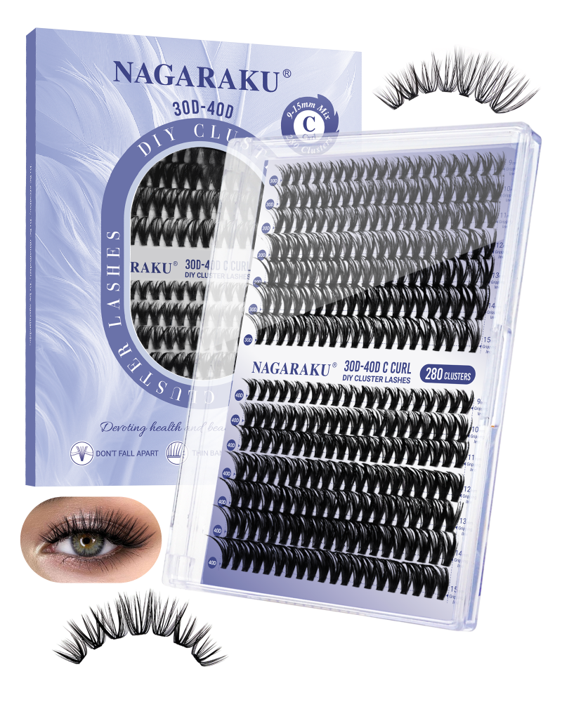 30D-40D and 60D-80D DIY Cluster Lashes