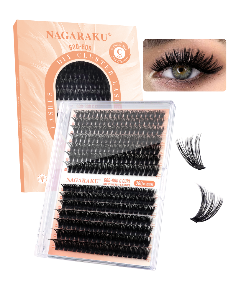 30D-40D and 60D-80D DIY Cluster Lashes