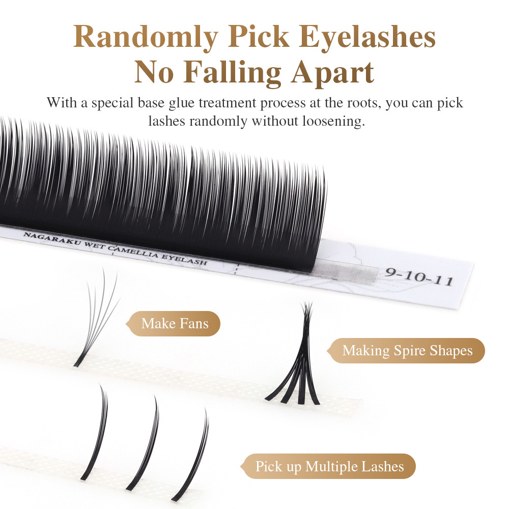 NAGARAKU Wet Camellia Eyelash Extension