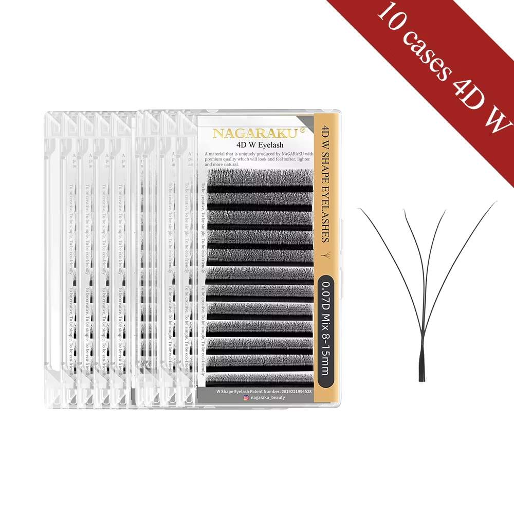 NAGARAKU Fast Shipping 10 Trays of YY 3D 4D 5D W Eyelashes