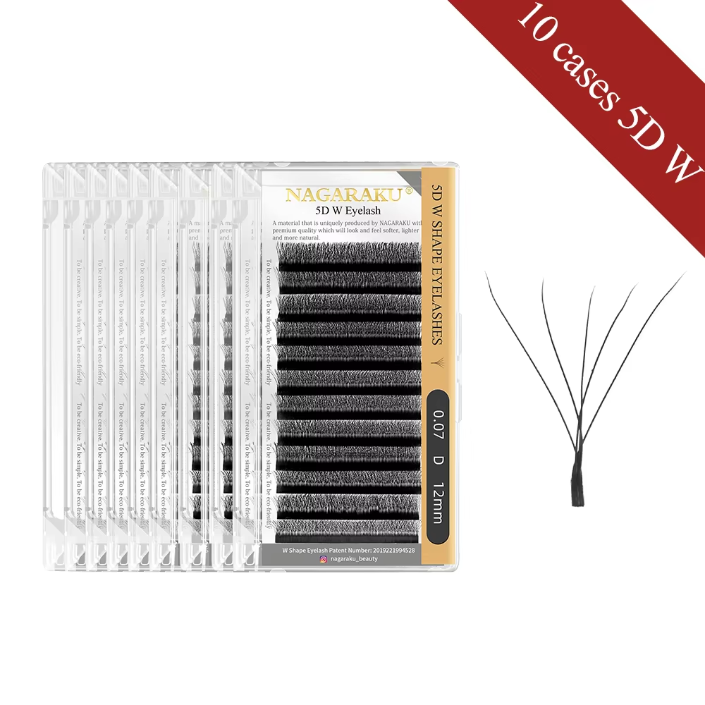 NAGARAKU Fast Shipping 10 Trays of YY 3D 4D 5D W Eyelashes