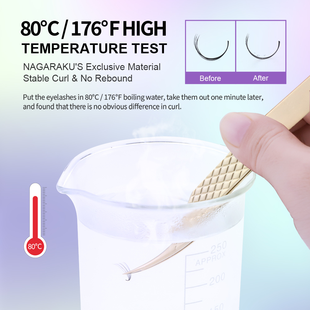 NAGARAKU Pointy Base Premade Fans Lashes Big Capacity